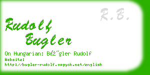 rudolf bugler business card